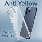 For Oppo Reno 15c Lifetime Anti-Yellow Clear Back Cover Case (Sleek Hard Crystal | Shockproof and Camera Protection)