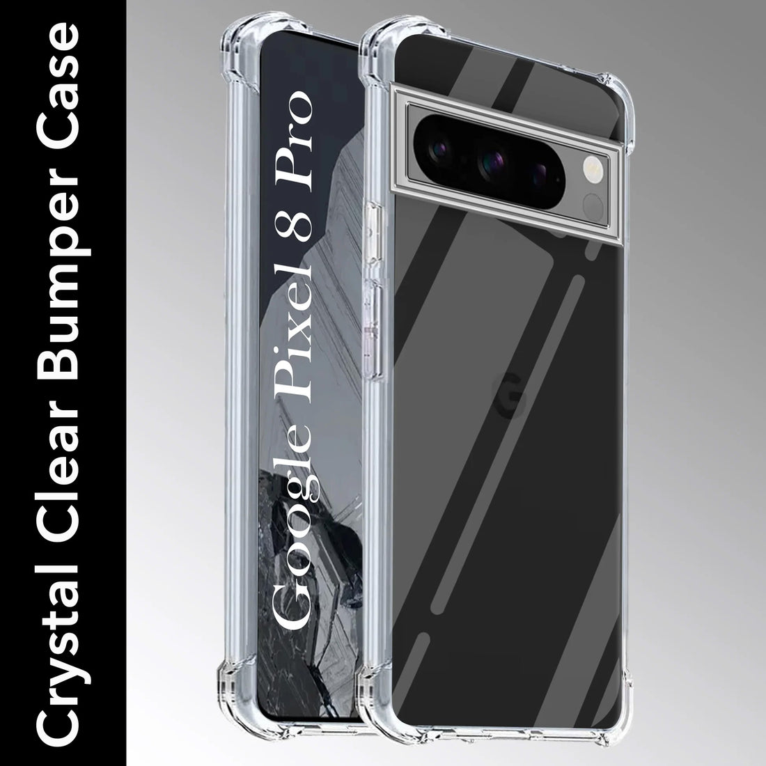 For Google Pixel 8 Pro Back Cover (Shockproof Crystal Clear Case |  Drop & Camera Protection | Hard Polycarbonate)