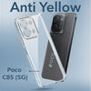 For Poco C85 5G Back Cover Case Lifetime Anti-Yellow Clear (Sleek Hard Crystal | Shockproof and Camera Protection)