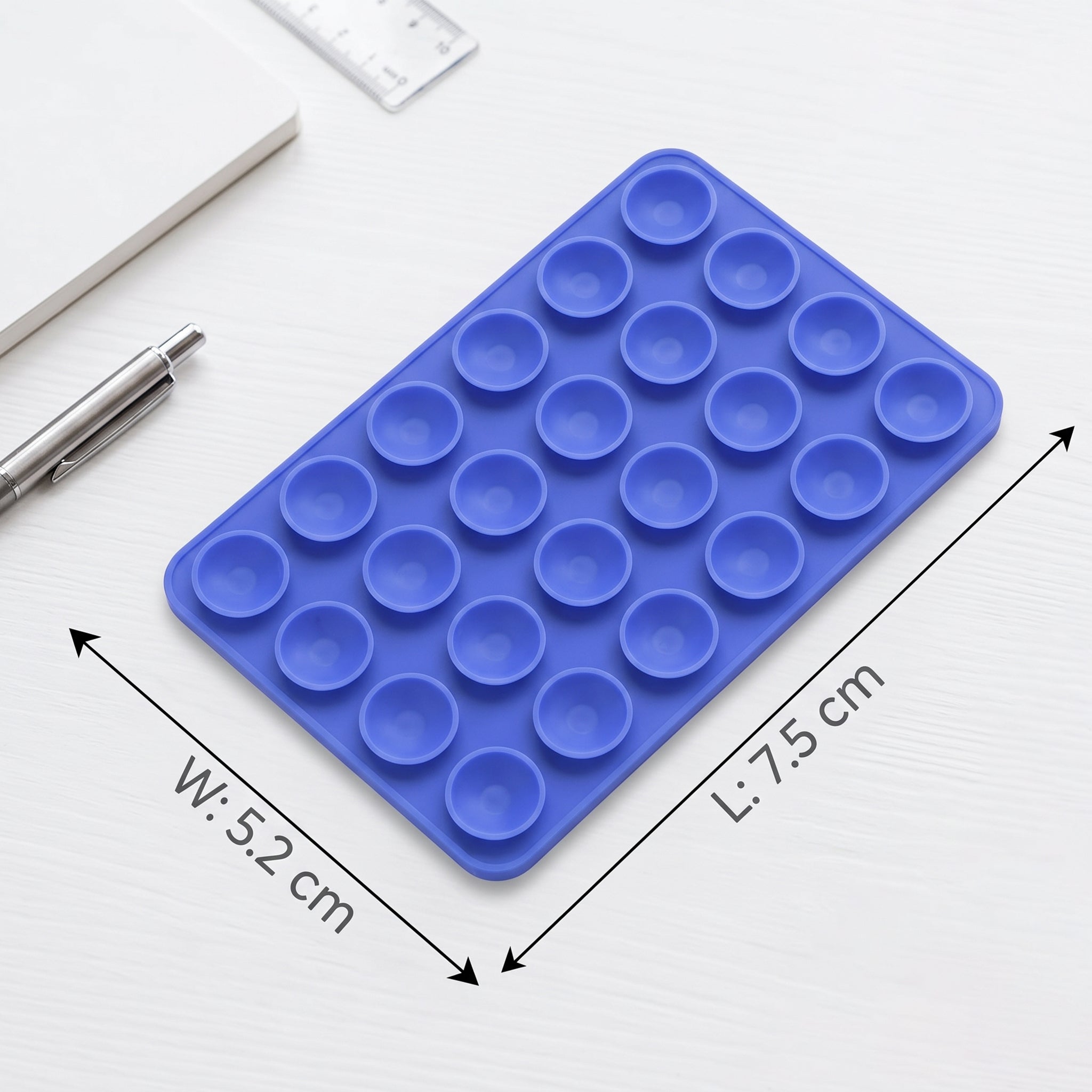 Double-Sided Silicone Suction Phone Holder | Reusable Phone Mount