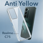 For Realme C75 5G Lifetime Anti-Yellow Clear Back Cover Case (Sleek Hard Crystal | Shockproof and Camera Protection)