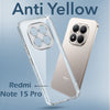 For Xiaomi Redmi Note 15 Pro 5G Back Cover Case Lifetime Anti-Yellow Clear (Sleek Hard Crystal | Shockproof and Camera Protection)