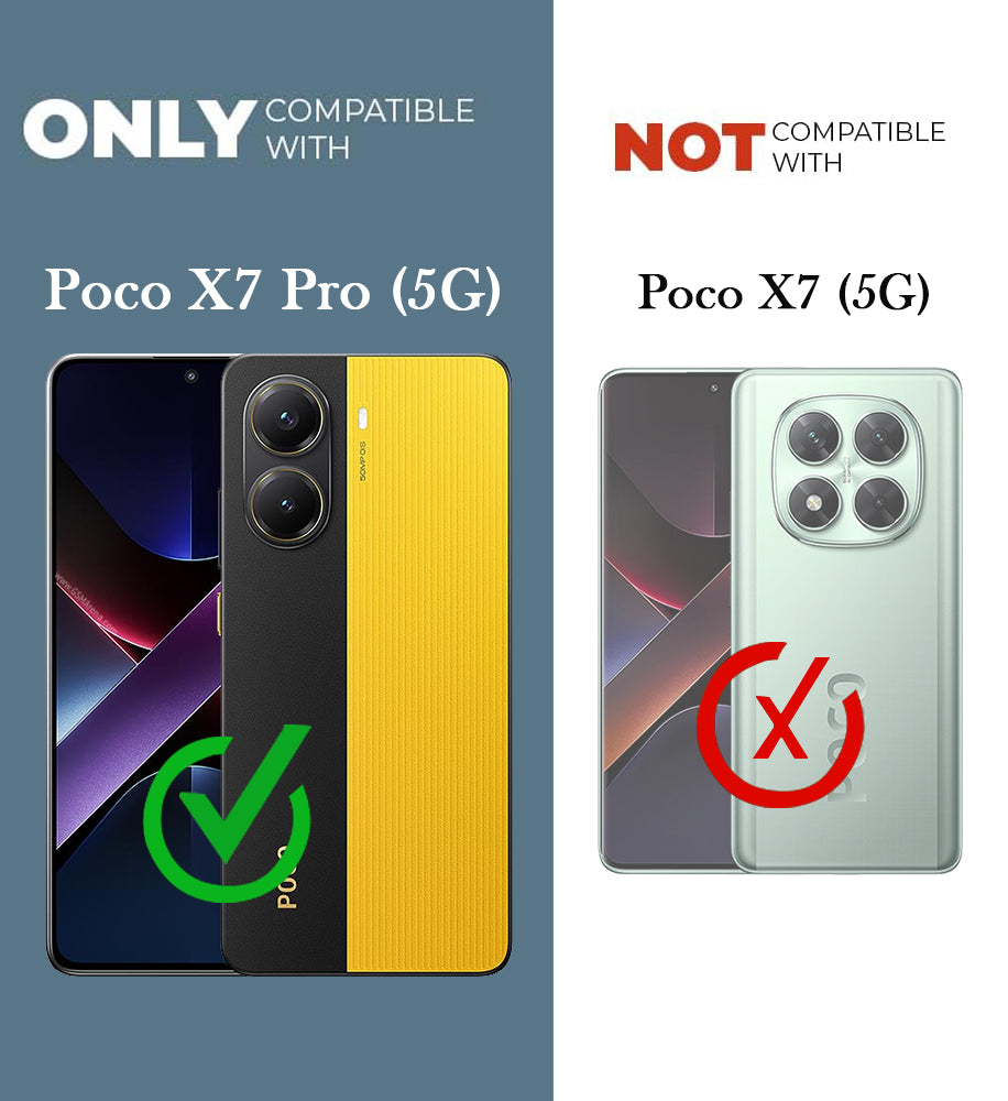 For Poco X7 Pro 5G Back Cover Case Silicone (Clear Shockproof Case with Camera Protection | Soft and Flexible | Transparent)