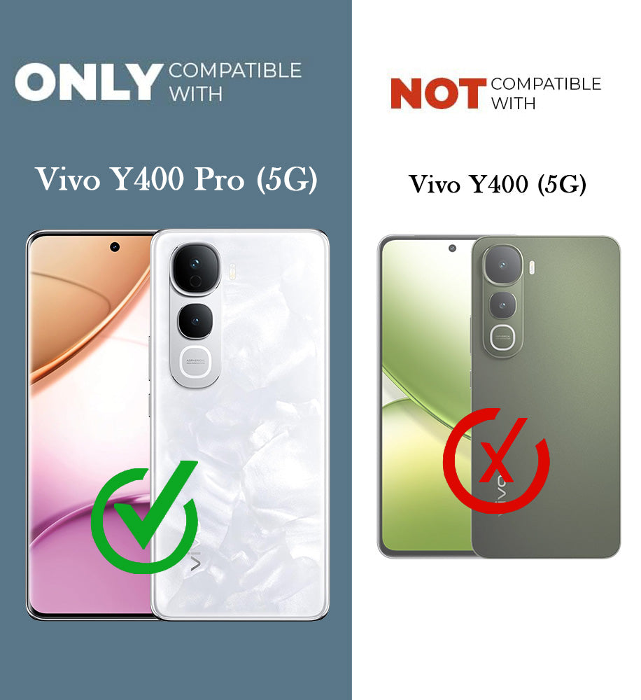 For Vivo Y400 Pro Back Cover Case (3D Cute Cartoons | Hard Back Side Soft | Matte Premium Finish | HD Printing)