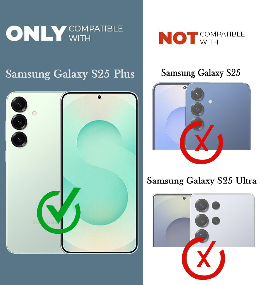 For Samsung Galaxy S25 Plus Back Cover Case Silicone (Clear Shockproof Case with Camera Protection | Soft and Flexible | Transparent)