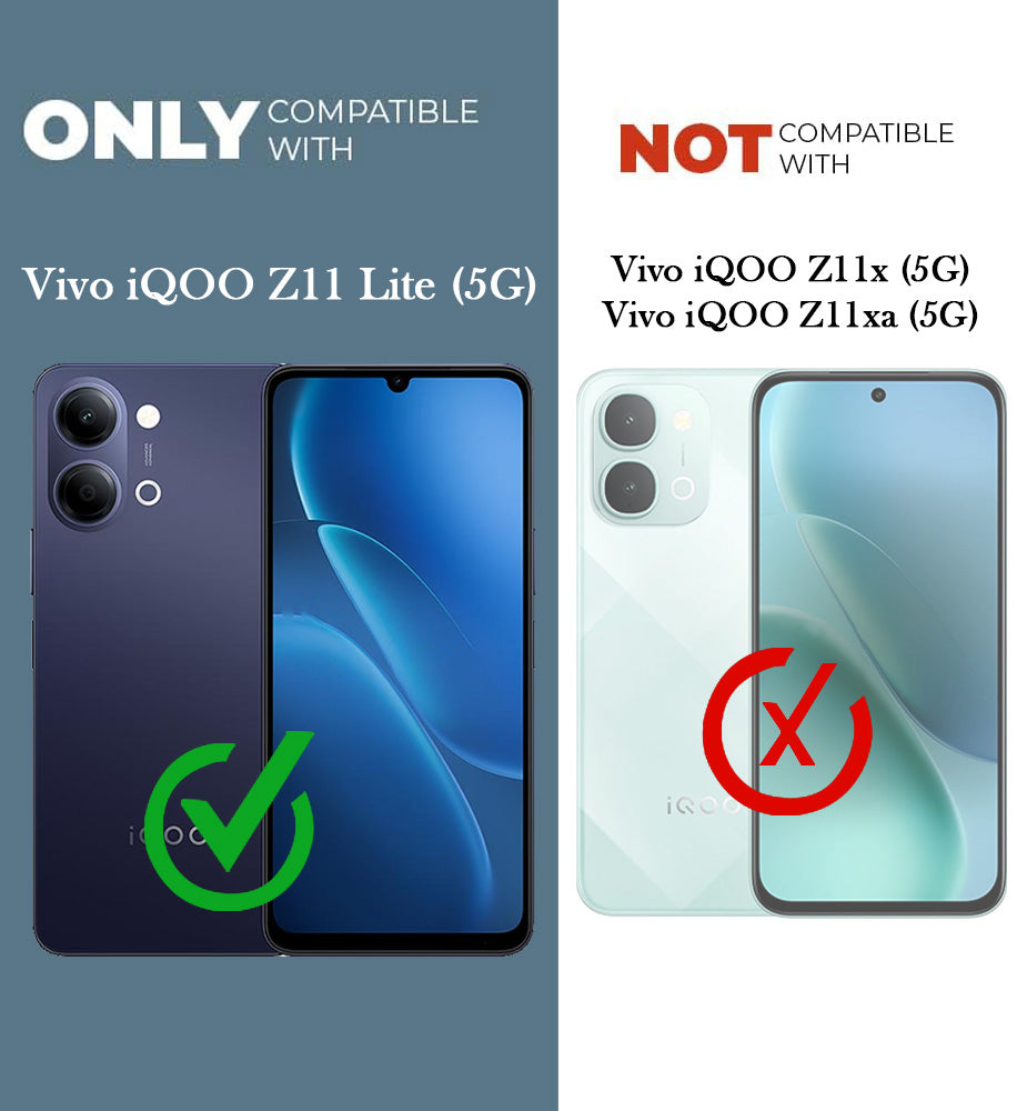 For Vivo iQOO Z11 Lite Back Case Cover Metallic (Hybrid Armor Kickstand | MagSafe Compatible | Camera Protection Shockproof)