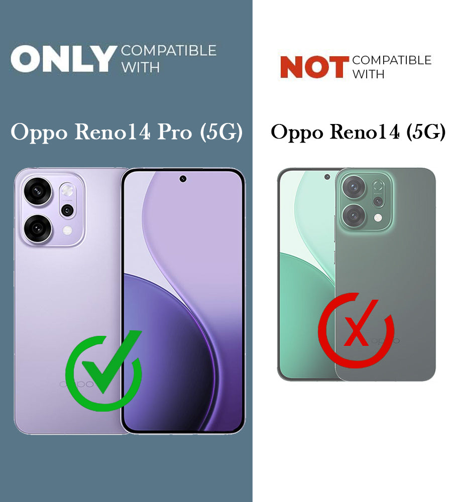 For Oppo Reno14 Pro 5G | Oppo Reno 14 Pro 5G Back Cover Case (3D Cute Cartoons | Hard Back Side Soft | Matte Premium Finish | HD Printing)