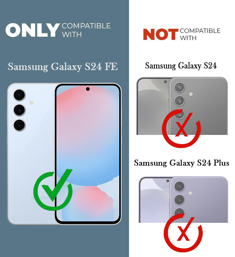 For Samsung Galaxy S24 FE Back Cover Case Leather Finish (MagSafe Compatible Wireless Charging | Soft Touch | Camera Bump Protection)