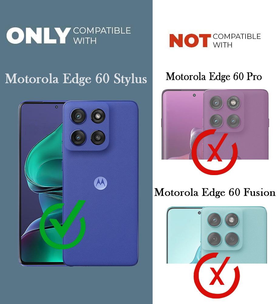 For Motorola Moto Edge 60 Stylus Back Cover Case (3D Cute Cartoons | Hard Back Side Soft | Matte Premium Finish | HD Printing)