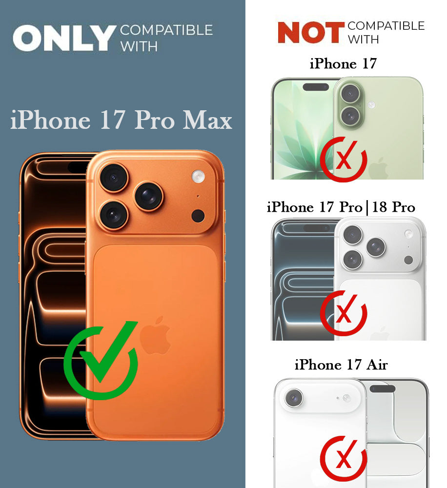 For Apple iPhone 17 Pro Max Back Cover Case Leather Finish (MagSafe Compatible Wireless Charging | Soft Touch | Camera Bump Protection)