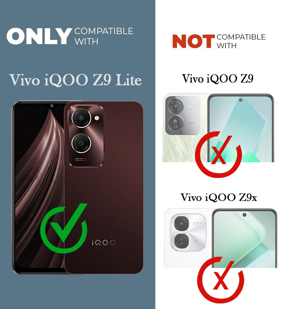 For Vivo iQOO Z9 Lite 5G Back Cover Case Lifetime Anti-Yellow Clear (Camera Protection | Side Grip | Wireless MagSafe Compatible)