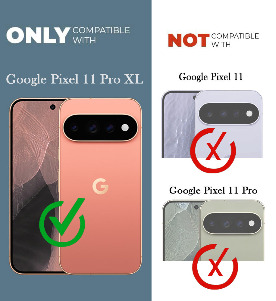 For Google Pixel 11 Pro XL Back Cover Shockproof Crystal-Clear (Magsafe Wireless Support | Drop & Camera Protection | Hard Polycarbonate)