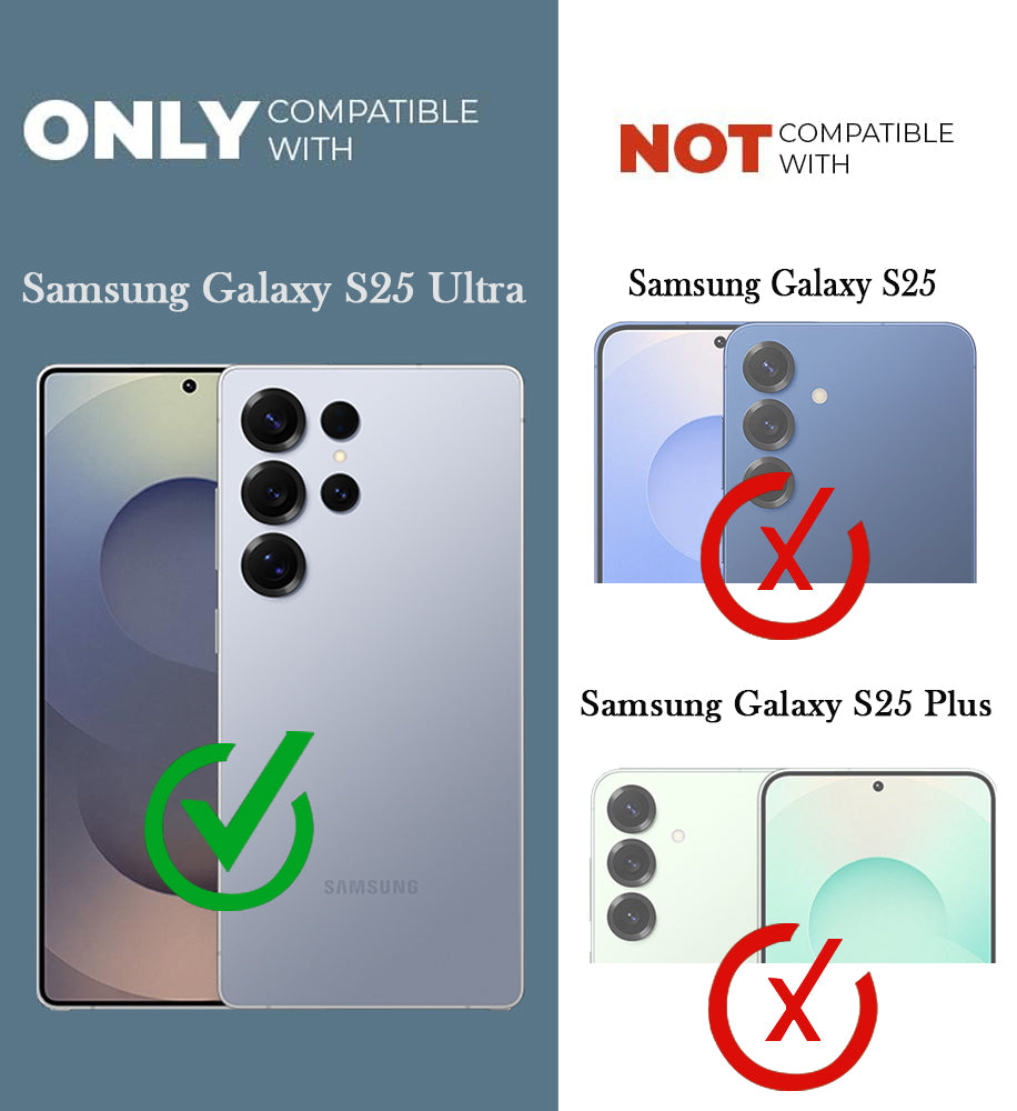 For Samsung Galaxy S25 Ultra Back Cover Case (Dual PU Leather Stitch | Professional Minimalist | Soft and Flexible)