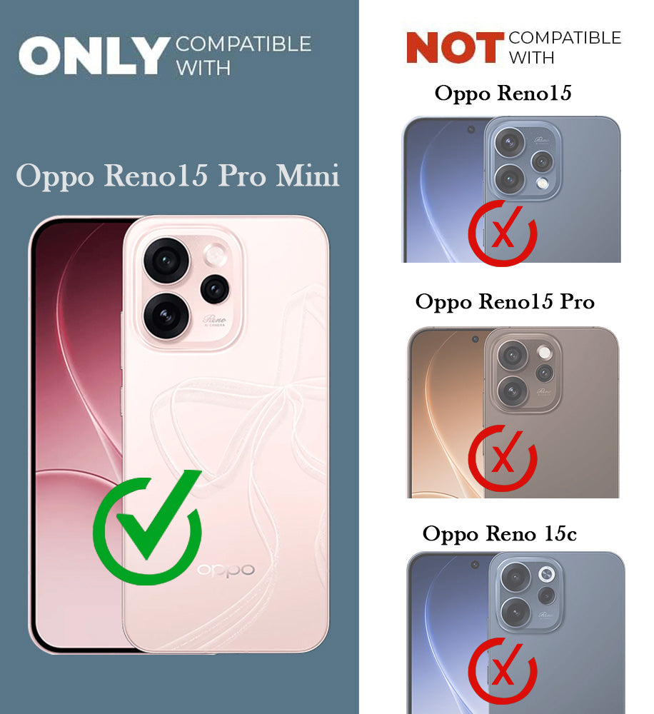 For Oppo Reno15 Pro Mini 5G | Oppo Reno 15 Pro Mini 5G Back Cover Case (3D Cute Cartoons | Hard Back Side Soft | Matte Premium Finish | HD Printing)