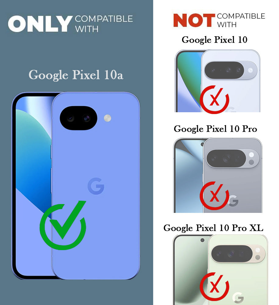 For Google Pixel 10a Back Cover Case PU Leather Finish (Professional Minimalist Texture | MagSafe Compatile | Camera Protection | Sleek Sober Formal)