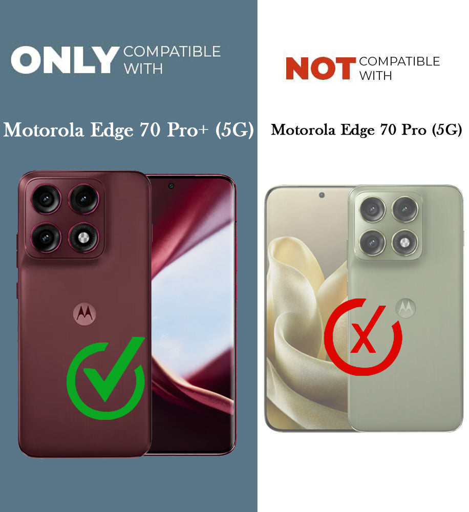 For Motorola Moto Edge 70 Pro Plus 5G Back Cover Shockproof Crystal-Clear (Magsafe Wireless Support | Drop & Camera Protection | Hard Polycarbonate)