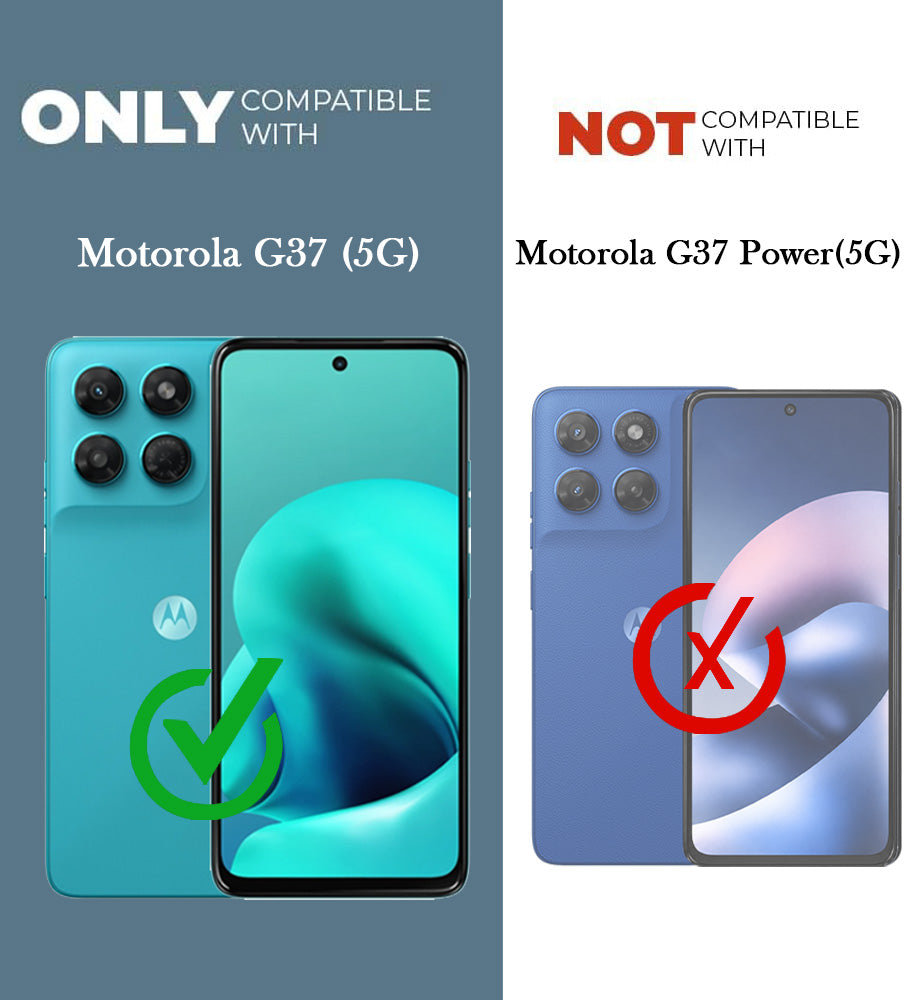 For Motorola Moto G37 Back Cover Case Ultra-Hybrid (Lifetime Anti Yellow | Anti Scratch | Crystal Clear Shockproof)