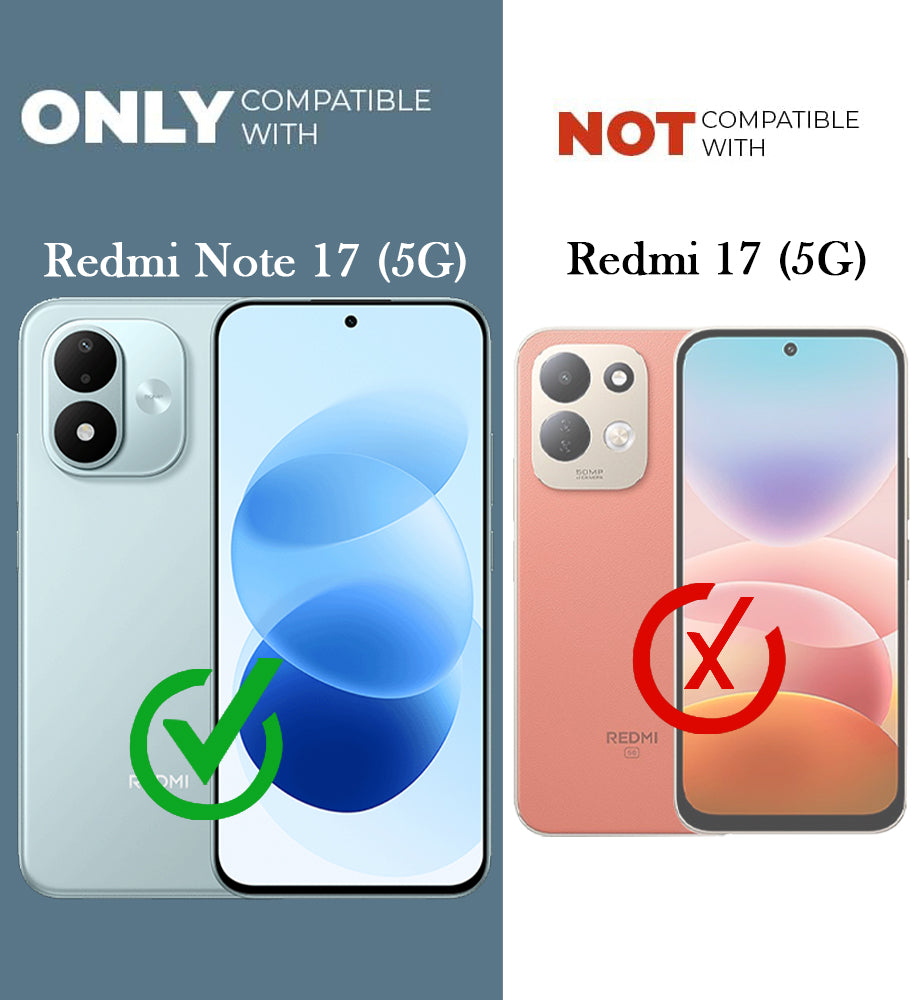 For Redmi Note 17 5G Back Cover Case (Slim Hybrid Armor | Shockproof Camera Protection | Rugged Dual Layer)