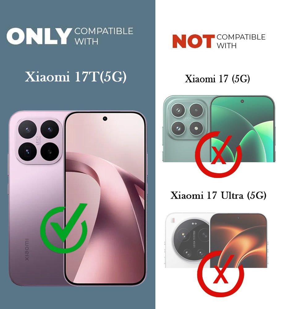For Xiaomi 17T Back Cover Case Silicone (Clear Shockproof Case with Camera Protection | Soft and Flexible | Transparent)