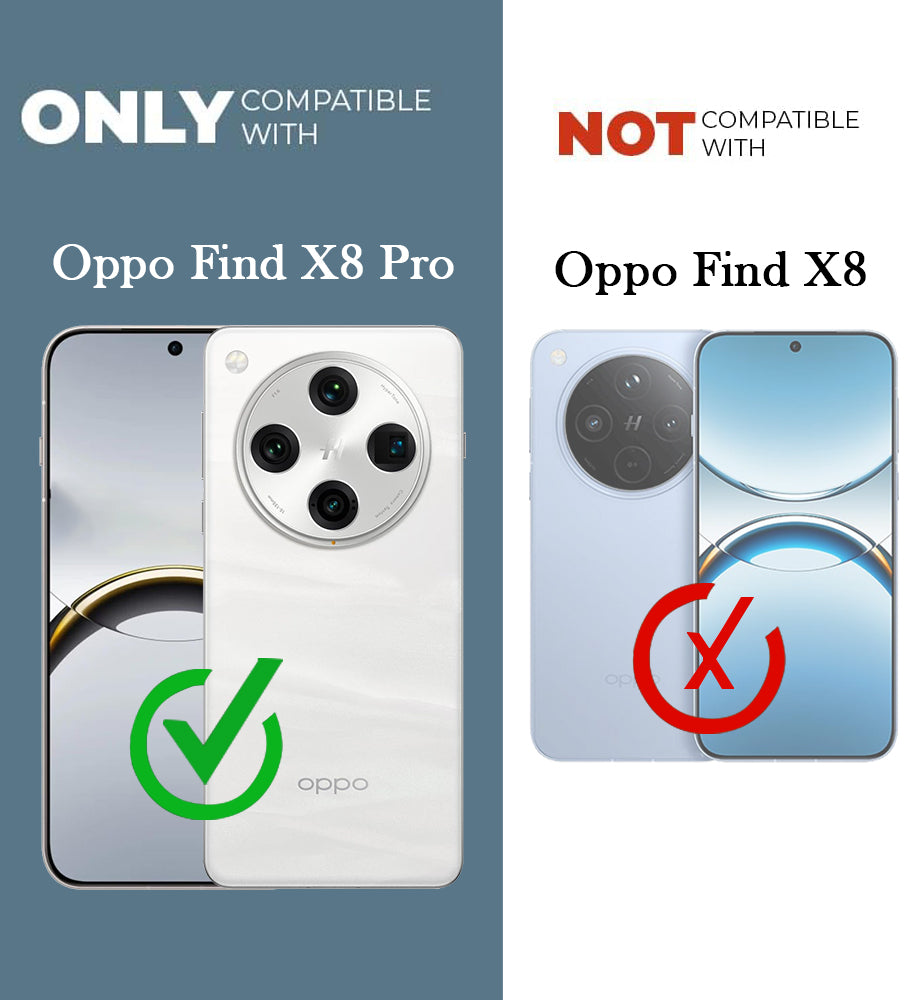 For Oppo Find X8 Pro Back Cover Case Ultra-Hybrid (Lifetime Anti Yellow | Anti Scratch | Crystal Clear Shockproof)