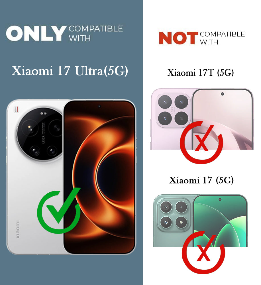 For Xiaomi 17 Ultra 5G Back Cover Case Rubberised (Textured Grip Design | Micro-Fiber Cloth Inside | Slim and Light Weight | Soft Touch and Feel)
