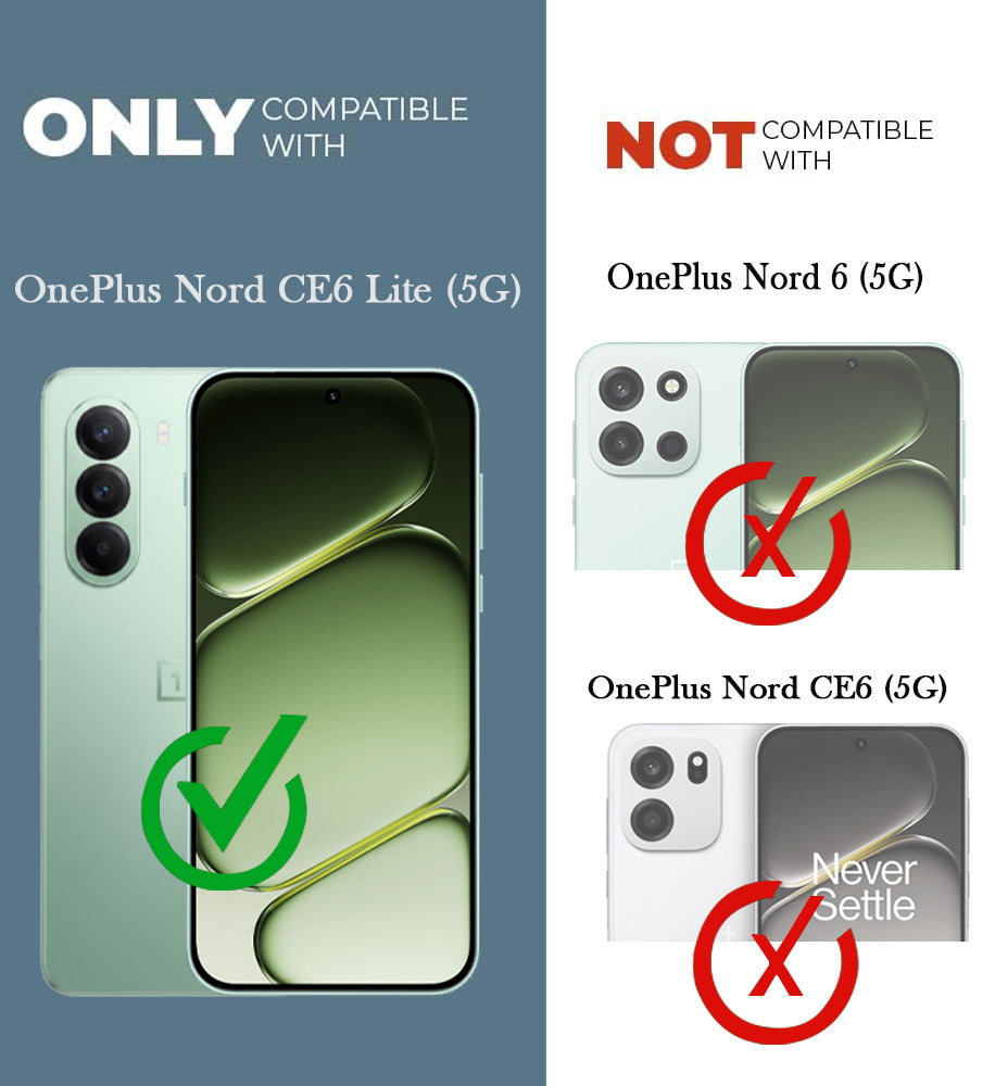 For OnePlus Nord CE 6 Lite Back Cover Case Leather Finish (MagSafe Compatible Wireless Charging | Soft Touch | Camera Bump Protection)