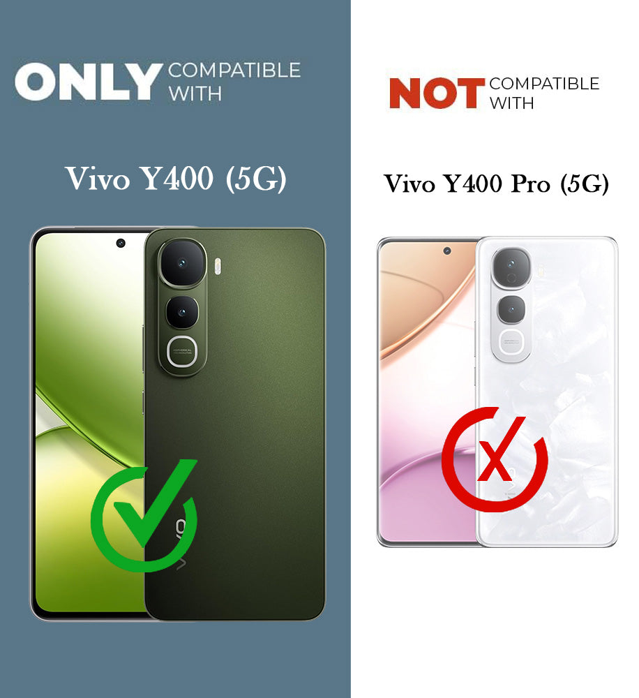 For Vivo Y400 Back Cover Case (3D Cute Cartoons | Hard Back Side Soft | atte Premium Finish | HD Printing)