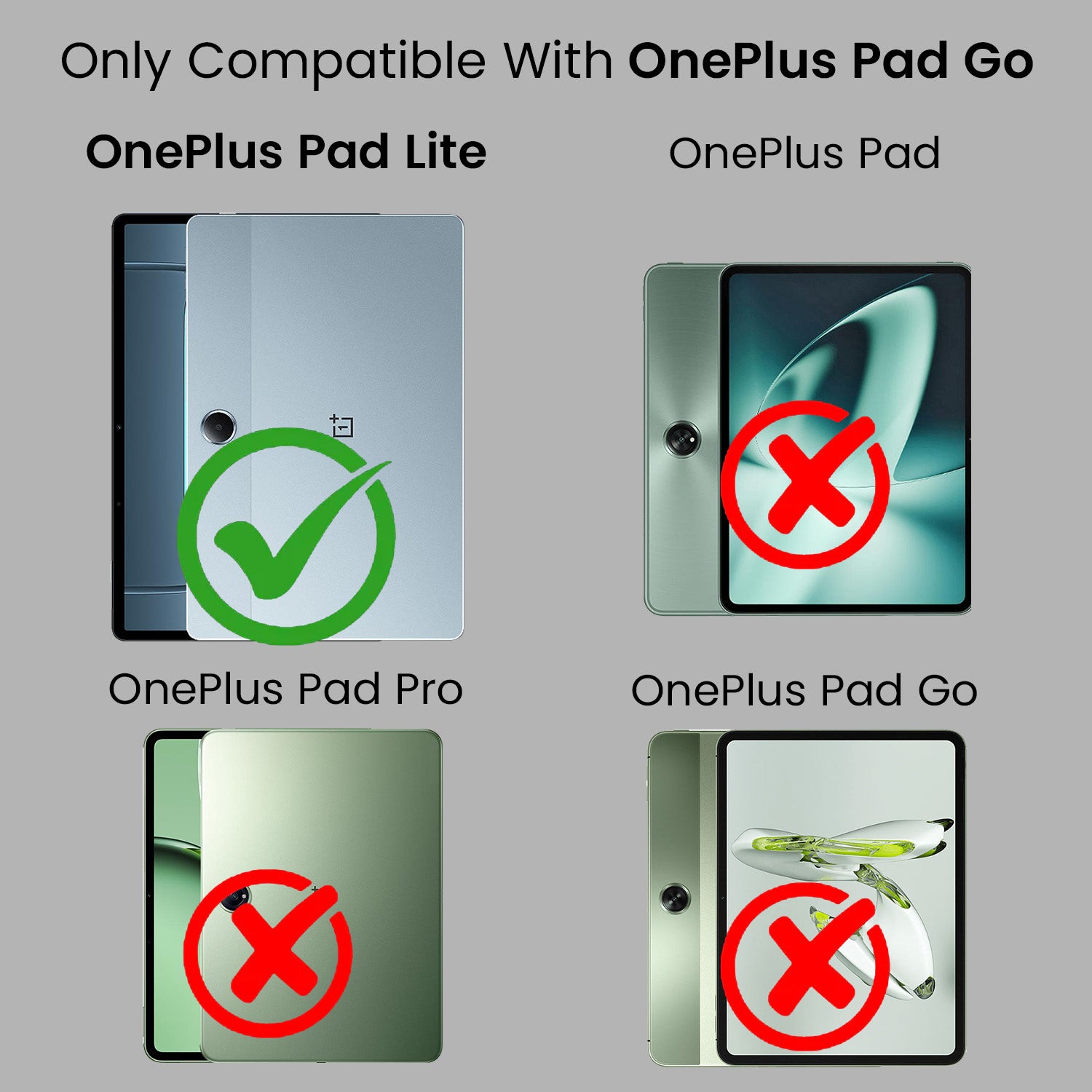 For OnePlus Pad Lite 11 Inch OPD2480 Flip Cover Folio Cover (PU Leather | Multi-Angle Smart Stand | Card Storage Slots | Silicone Back Pouch)