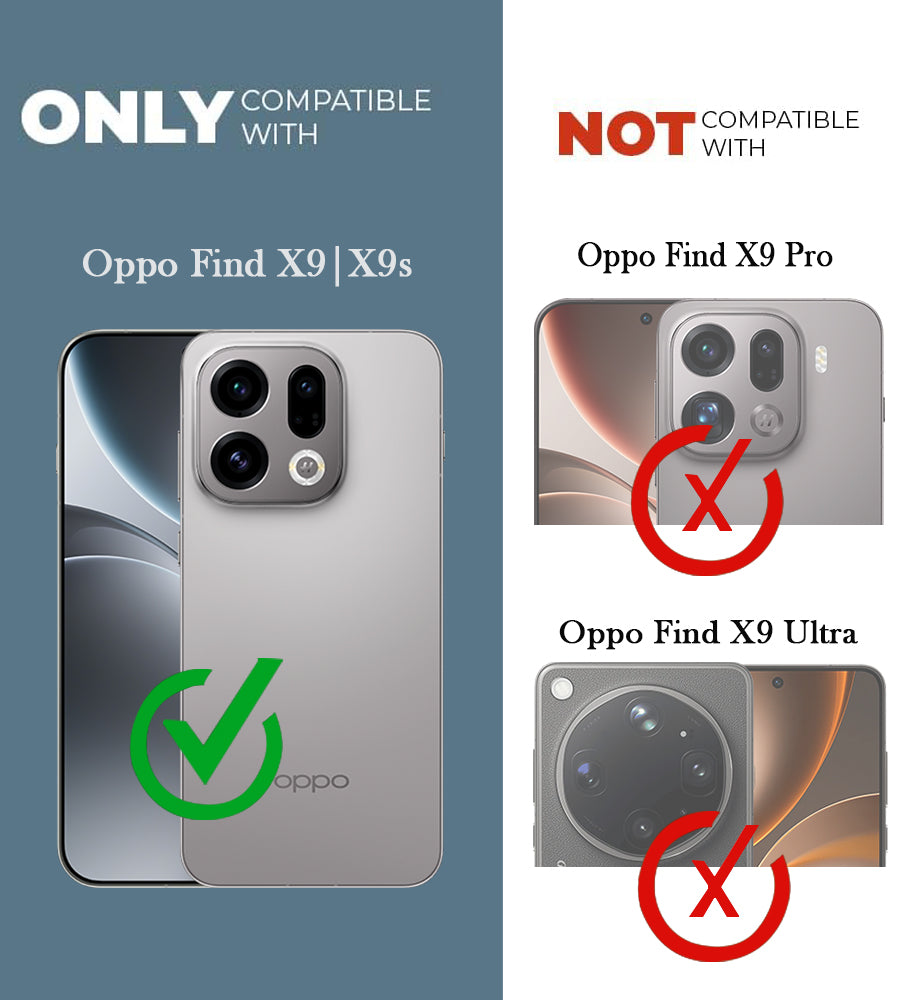 For Oppo Find X9 | Oppo Find X9s Back Cover Case PU Leather Finish (Professional Minimalist Texture | MagSafe Compatile | Camera Protection | Sleek Sober Formal)