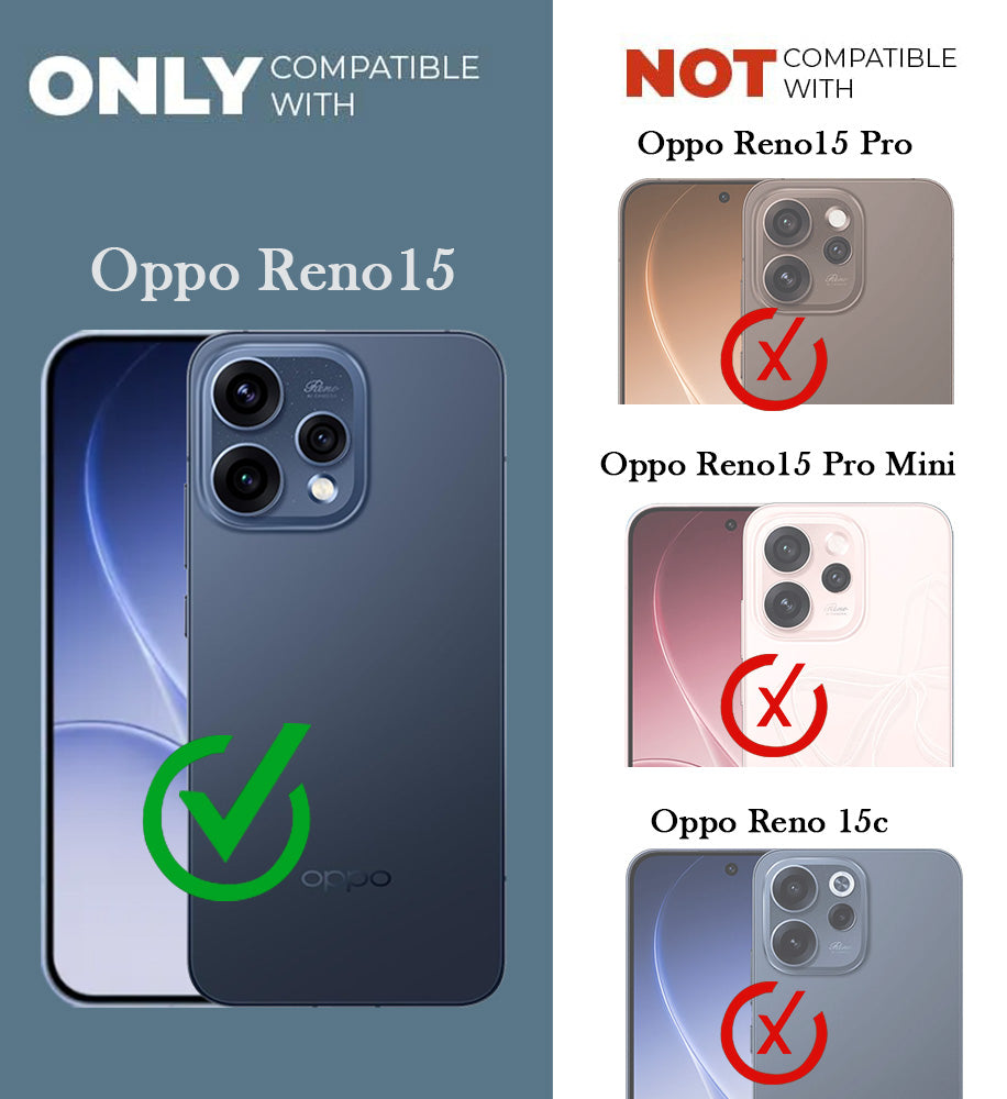 For Oppo Reno15 5G | Oppo Reno 15 5G Back Cover Case (3D Cute Cartoons | Hard Back Side Soft | Matte Premium Finish | HD Printing)