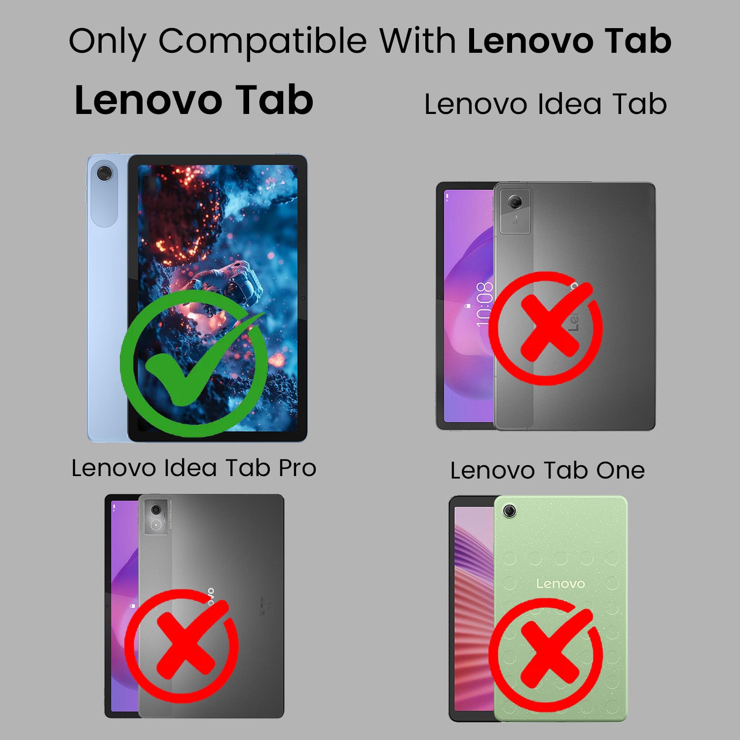 For Lenovo Tab 10.1 Inch (TB311XU) Flip Cover Folio Cover (PU Leather | Multi-Angle Smart Stand | Card Storage Slots | Silicone Back Pouch)