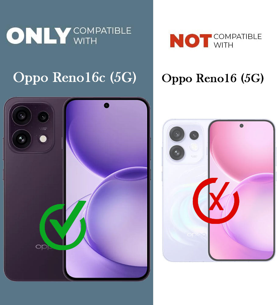 For Oppo Reno 16C 5G Back Cover Case Liquid Silicone (Camera Protection | Side Grip Texture | Soft and Flexible)
