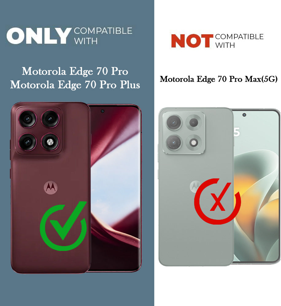For Motorola Edge 70 Pro |  Motorola Edge 70 Pro Plus Back Cover Case Ultra-Hybrid (Lifetime Anti Yellow | Anti Scratch | Crystal Clear Shockproof)