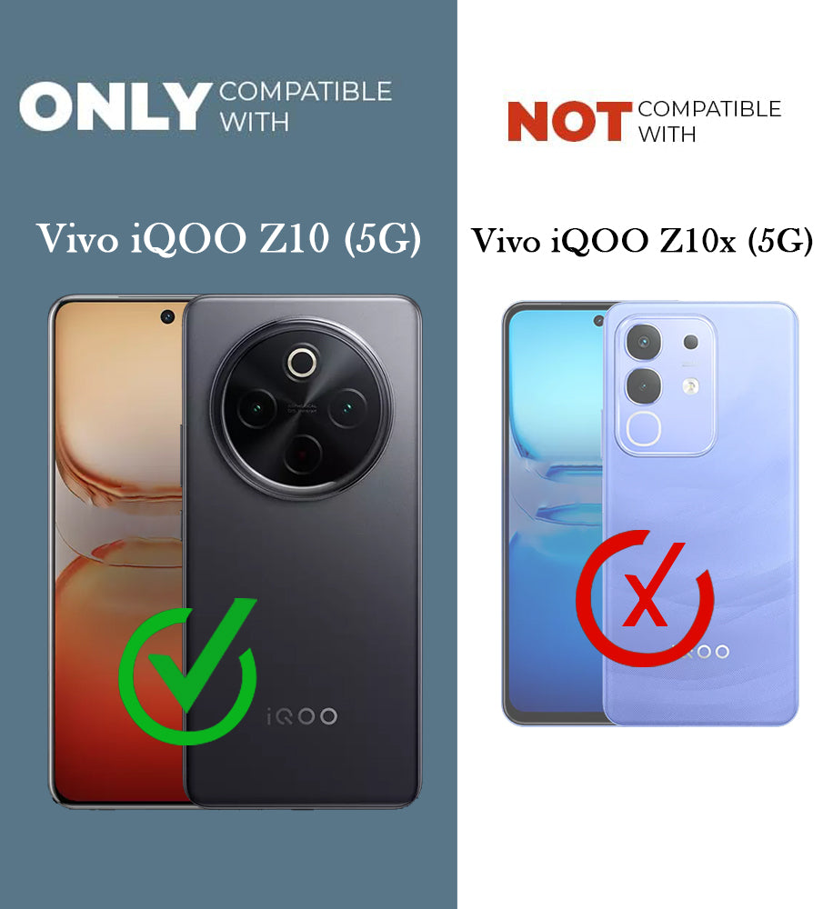 For Vivo iQOO Z10 Back Cover Case Lifetime Anti-Yellow MagSafe Compatible Clear (Sleek Hard Crystal | Shockproof and Camera Protection)