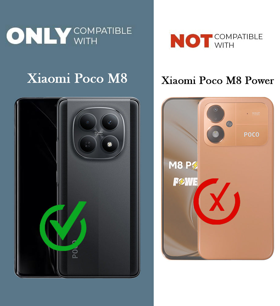 For Poco M8 5G Back Cover Case (Cute 3D cartoon charms design | Slim Aesthetic Case for Girls | Camera Protection | Hard Unbreakable)