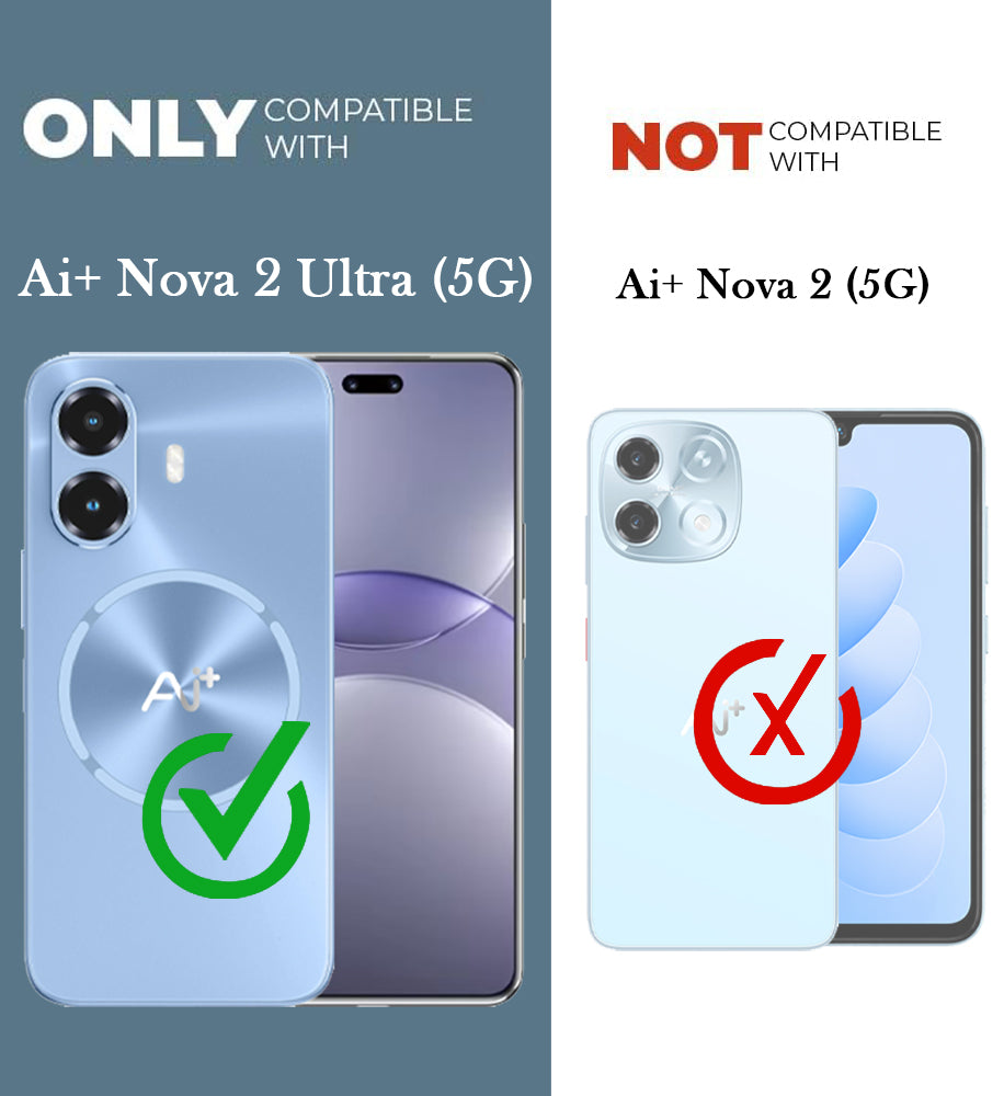 For Ai+ Nova 2 Ultra 5G Back Cover Case (Soft Butterfly Embroidery | Women Teen Girls | Camera Protection| Matte Silicone)
