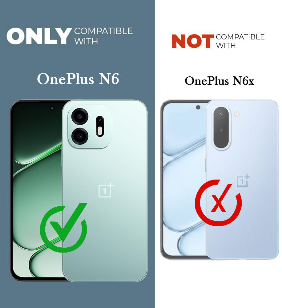 For OnePlus N6 Back Cover Shockproof Crystal-Clear (Drop & Camera Protection | Hard Polycarbonate)