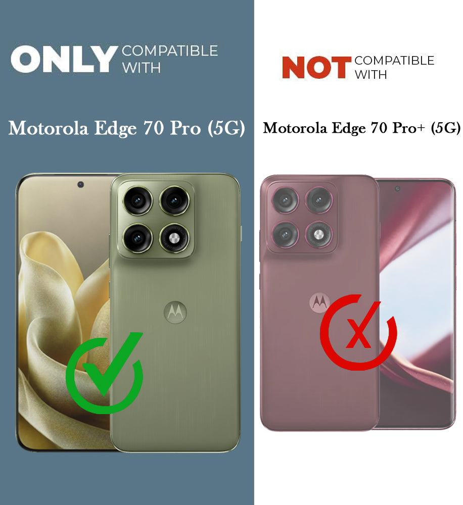 For Motorola Moto Edge 70 Pro Back Cover Case PU Leather Finish (Professional Minimalist Texture | MagSafe Compatile | Camera Protection | Sleek Sober Formal)
