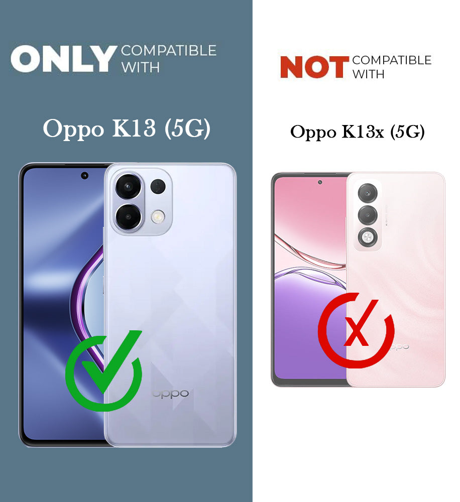 For Oppo K13 Back Cover Shockproof Crystal-Clear (Drop & Camera Protection | Hard Polycarbonate)