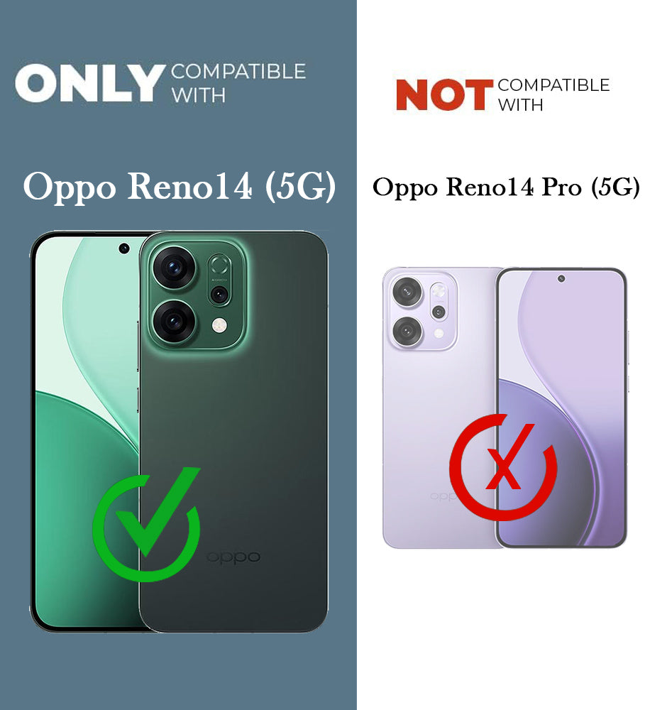 For Oppo Reno14 5G | Oppo Reno 14 5G Back Cover Case (3D Cute Cartoons | Hard Back Side Soft | Matte Premium Finish | HD Printing)