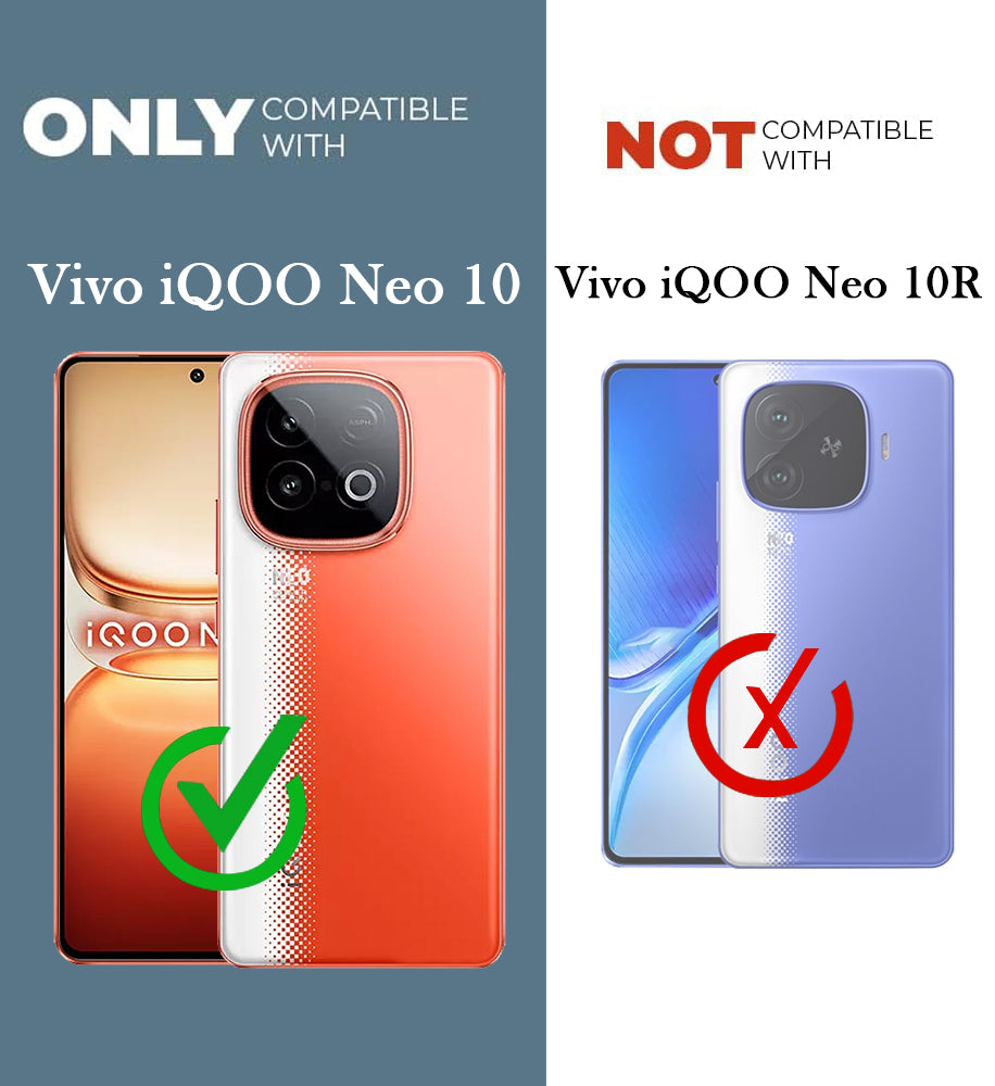 For Vivo iQOO Neo 10 Back Cover Case Lifetime Anti-Yellow Clear (Sleek Hard Crystal | Shockproof and Camera Protection
