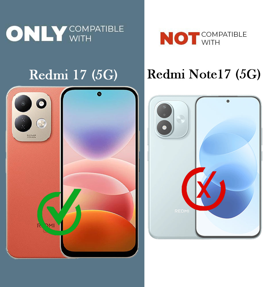 For Redmi Note 17 5G Back Cover Case Liquid Silicone (Camera Protection | Side Grip Texture | Soft and Flexible)