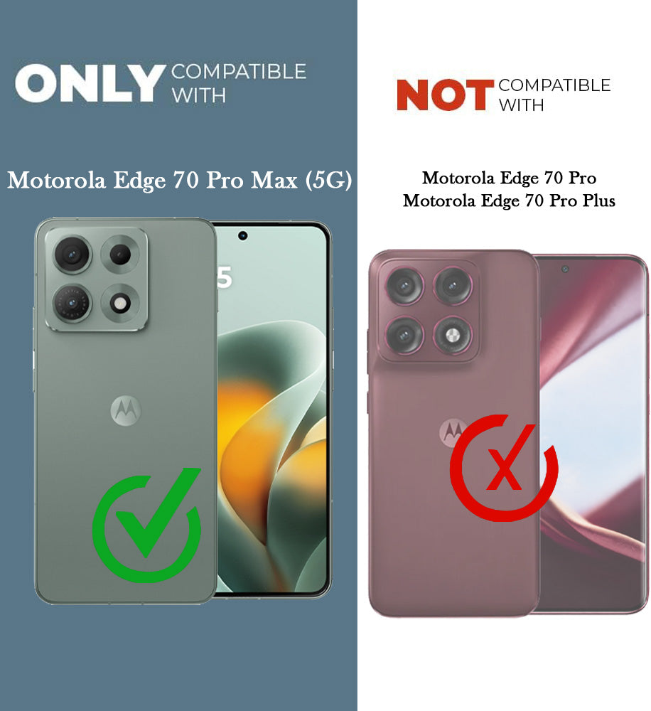 For Motorola Moto Edge 70 Max Back Cover Shockproof Crystal-Clear (Drop & Camera Protection | Hard Polycarbonate)