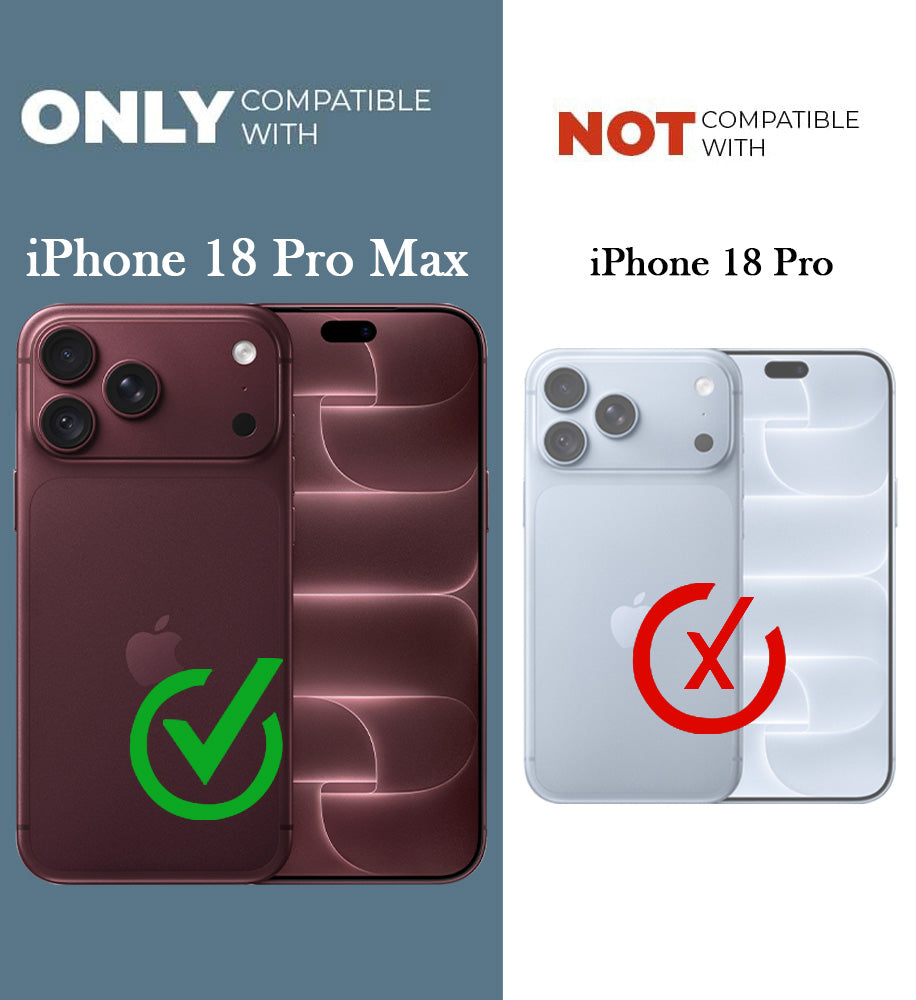 For Apple iPhone 18 Pro Max Back Cover Case Leather Finish (MagSafe Compatible Wireless Charging | Soft Touch | Camera Bump Protection)