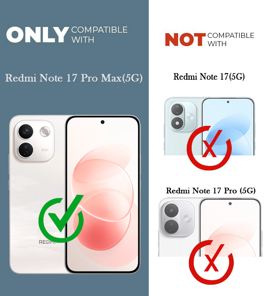 For Redmi Note 17 Pro Max 5G Back Cover Case Ultra-Hybrid (Lifetime Anti Yellow | Anti Scratch | Crystal Clear Shockproof)