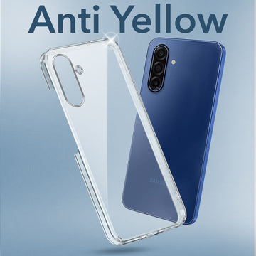For Samsung Galaxy A17 5G | Samsung Galaxy F17 | Samsung Galaxy M17 Lifetime Anti-Yellow Clear Back Cover Case (Sleek Hard Crystal | Shockproof and Camera Protection)