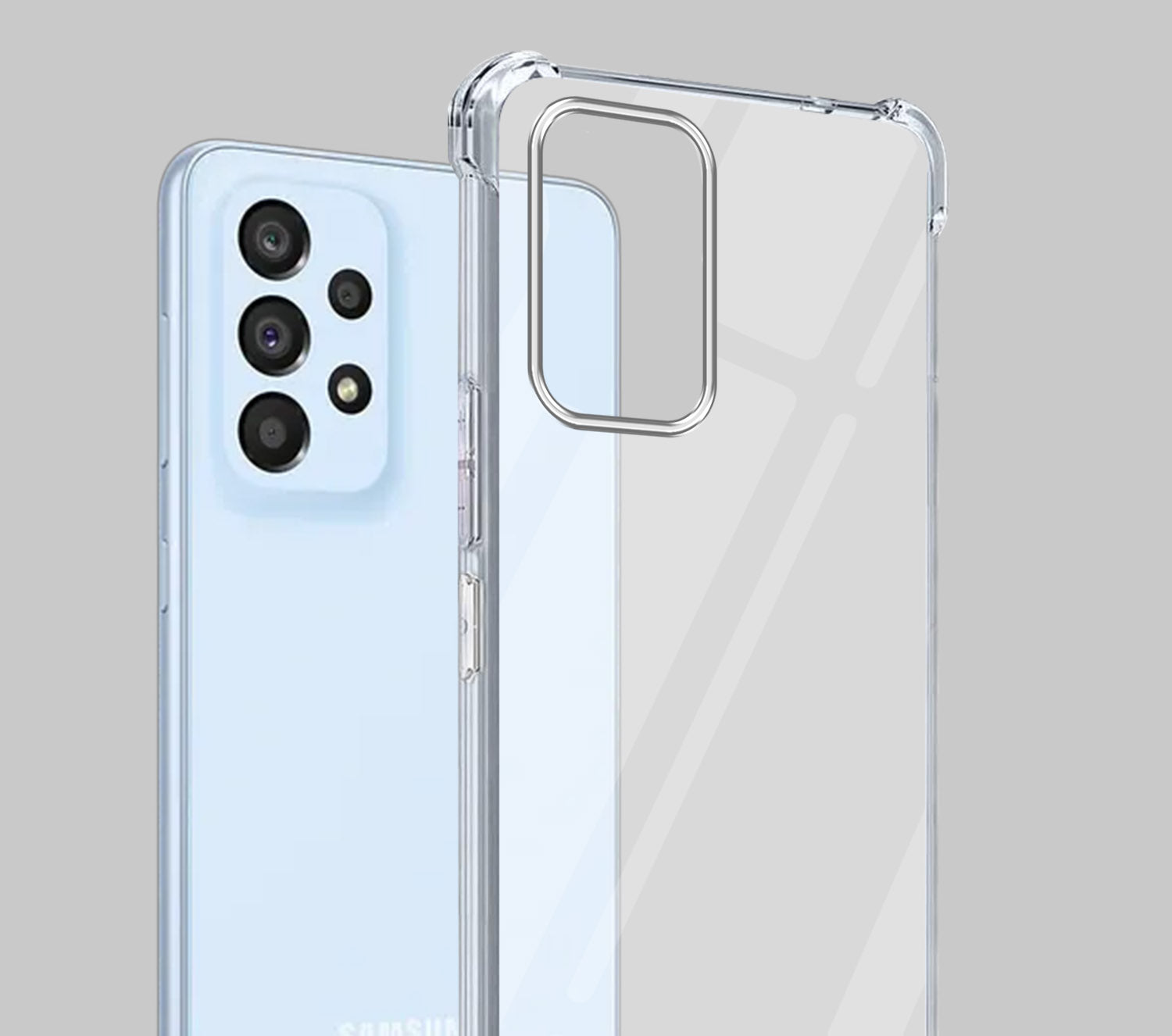 For Samsung Galaxy A33 5G Back Cover Shockproof Crystal-Clear (Drop & Camera Protection | Hard Polycarbonate)