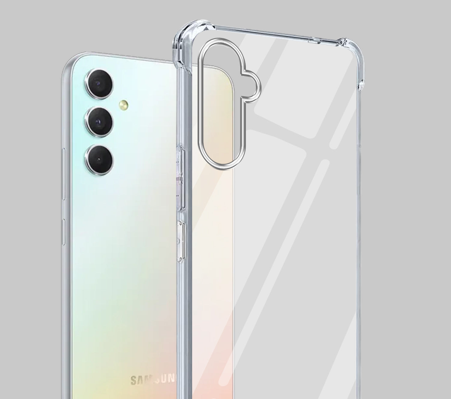 For Samsung Galaxy A34 5G Back Cover Shockproof Crystal-Clear (Drop & Camera Protection | Hard Polycarbonate)