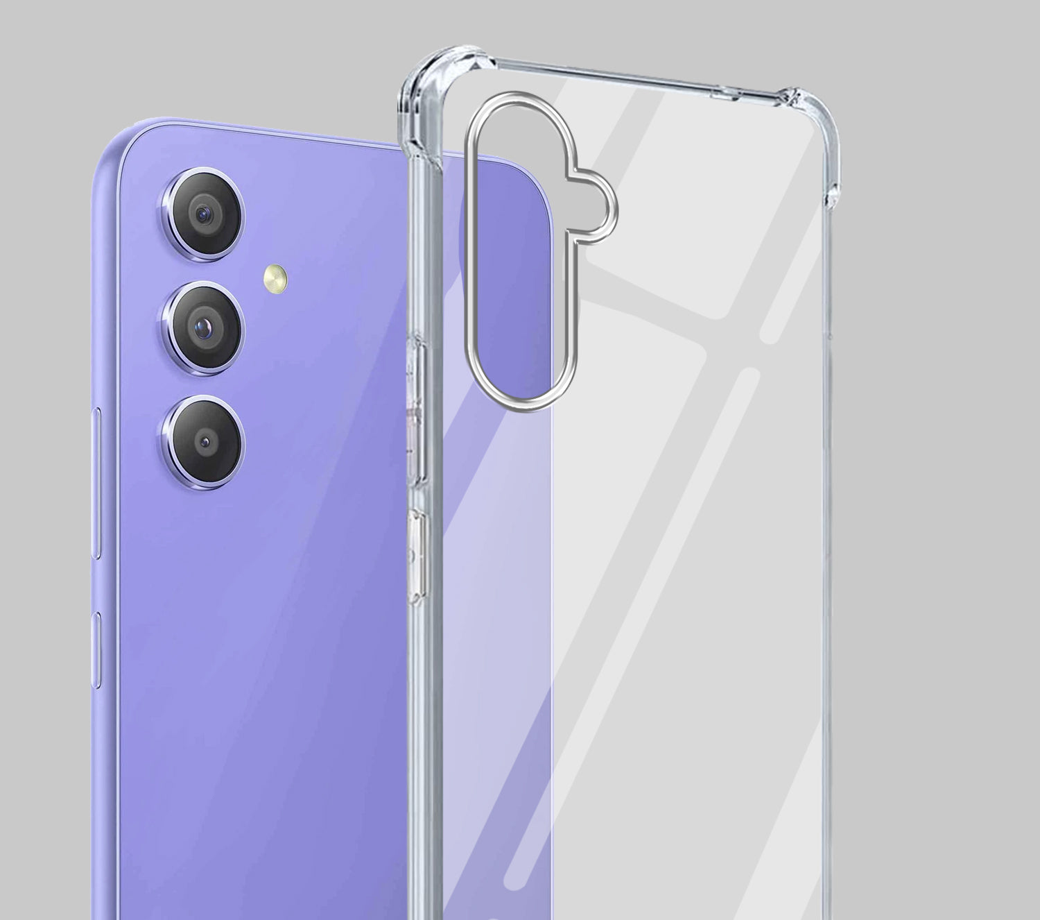 For Samsung Galaxy A54 5G Back Cover Shockproof Crystal-Clear (Drop & Camera Protection | Hard Polycarbonate)