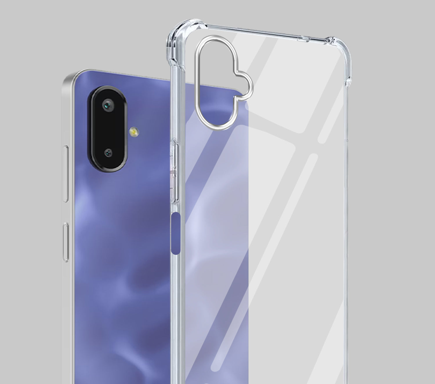For Samsung Galaxy F06 | Samsung Galaxy M06 Back Cover Shockproof Crystal-Clear (Drop & Camera Protection | Hard Polycarbonate)